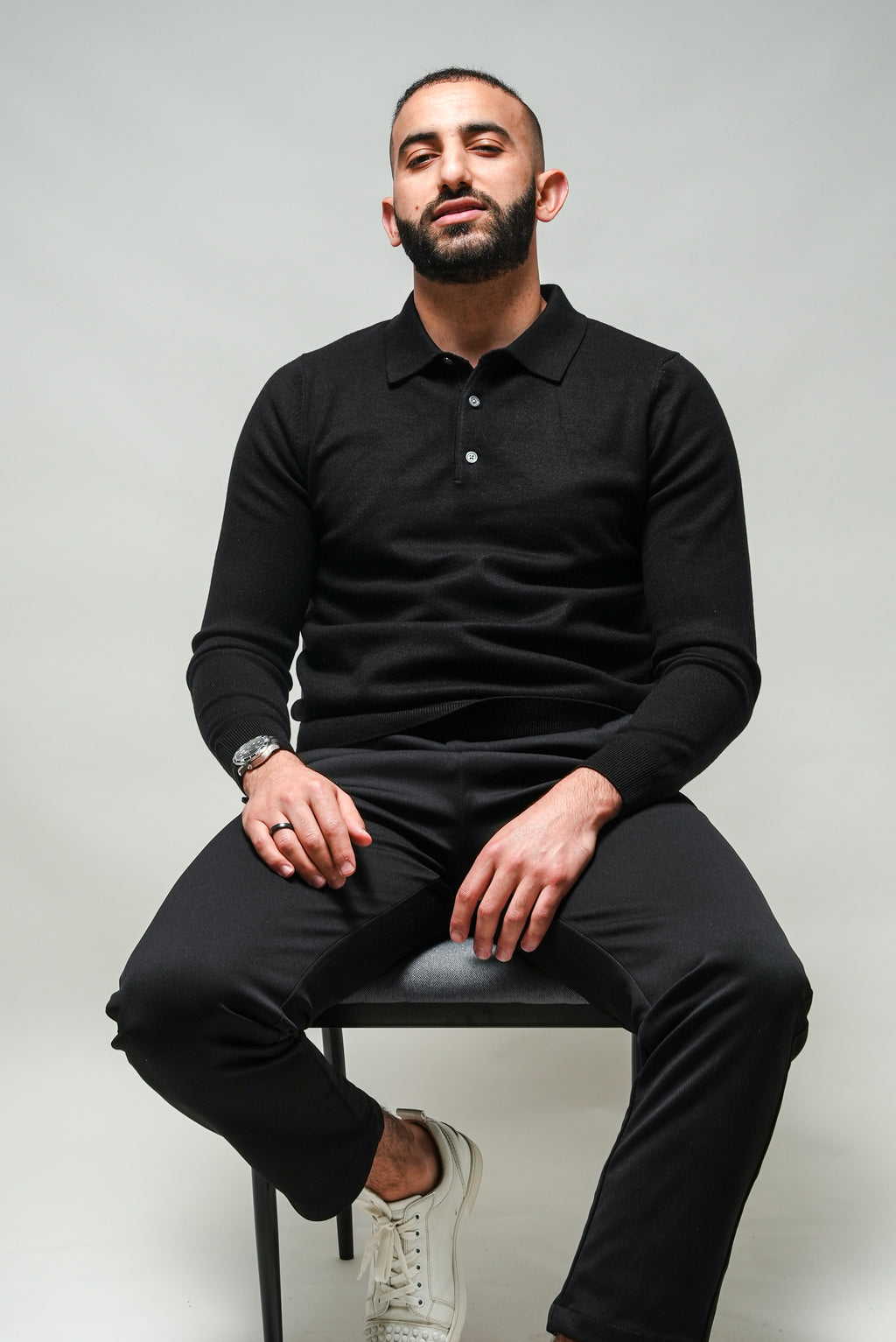 Pantalon tailleur technique ILYBR – Noir